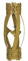 নতুন স্টক আগমন কালো Hinged Bow জন্য Api Casing স্প্রিং Centralizer সঙ্গে বড় ছাড়