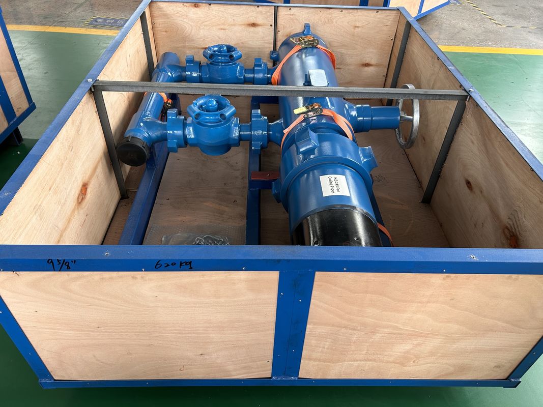 7 'এপিআই কেসিং এলটিসি বিটিসি বাকল সংযুক্ত 35 এমপিএ ওয়ার্কিং চাপ একক প্লাগ কাঠের প্যাকিং সহ সিমেন্টিং হেড 550 কেজি