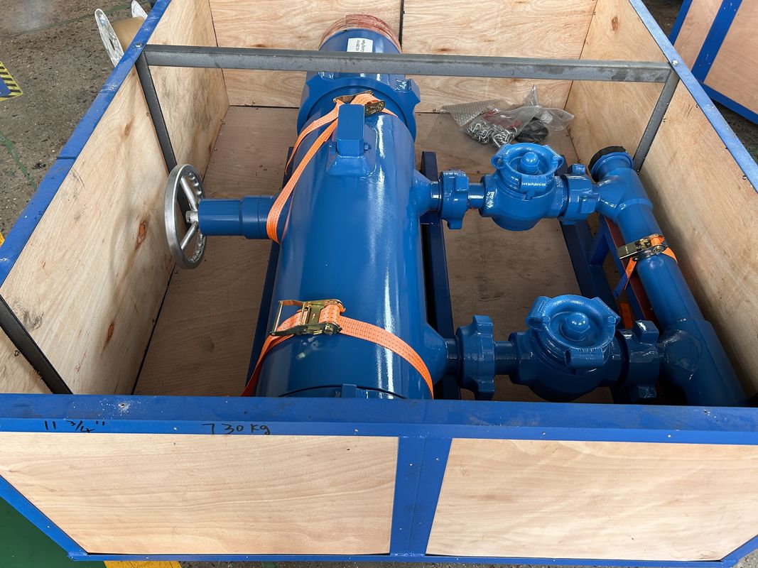 7 'এপিআই কেসিং এলটিসি বিটিসি বাকল সংযুক্ত 35 এমপিএ ওয়ার্কিং চাপ একক প্লাগ কাঠের প্যাকিং সহ সিমেন্টিং হেড 550 কেজি