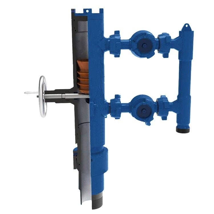 7 'এপিআই কেসিং এলটিসি বিটিসি বাকল সংযুক্ত 35 এমপিএ ওয়ার্কিং চাপ একক প্লাগ কাঠের প্যাকিং সহ সিমেন্টিং হেড 550 কেজি